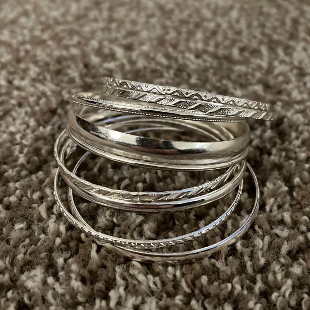 Silver bracelets